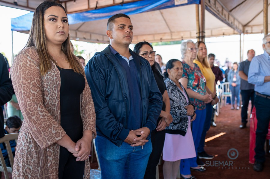 Prefeito Alan Guedes participa de missa campal que marca lançamento de novo santuário da Sagrado Coração de Jesus