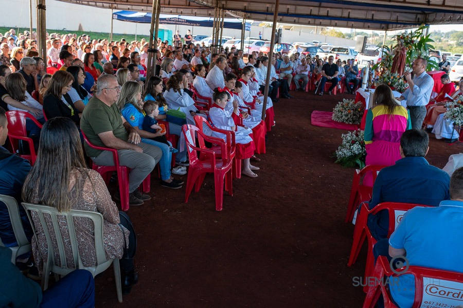 Prefeito Alan Guedes participa de missa campal que marca lançamento de novo santuário da Sagrado Coração de Jesus