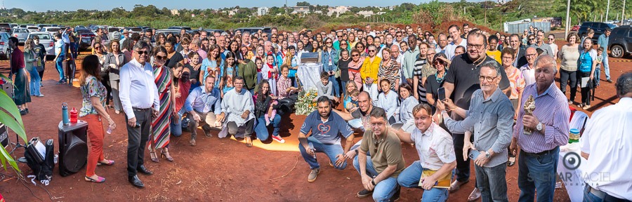 Prefeito Alan Guedes participa de missa campal que marca lançamento de novo santuário da Sagrado Coração de Jesus