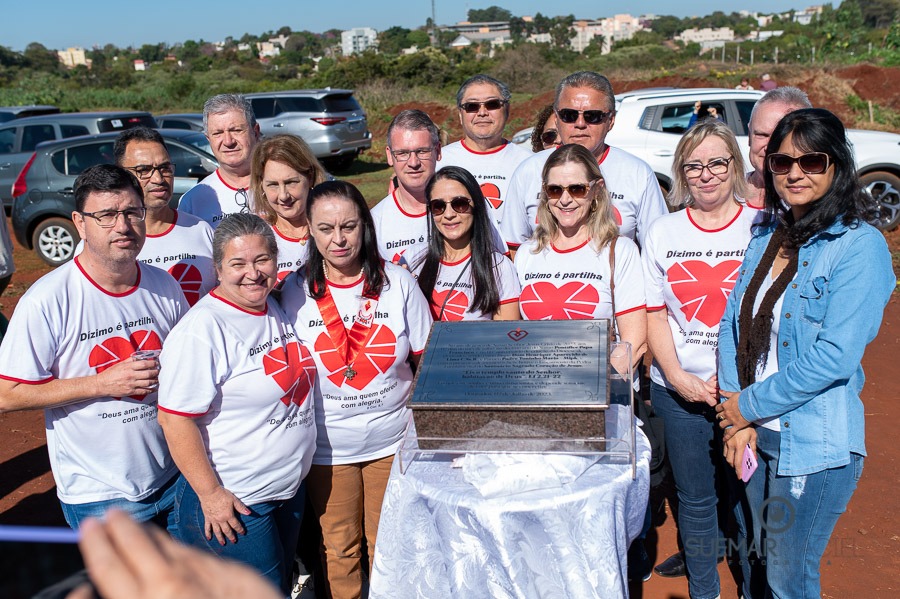 Prefeito Alan Guedes participa de missa campal que marca lançamento de novo santuário da Sagrado Coração de Jesus