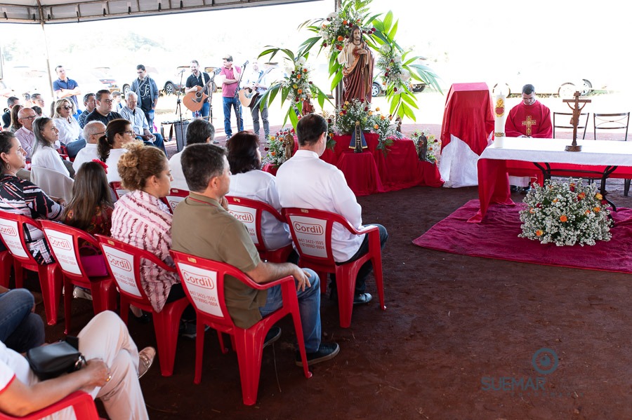 Prefeito Alan Guedes participa de missa campal que marca lançamento de novo santuário da Sagrado Coração de Jesus