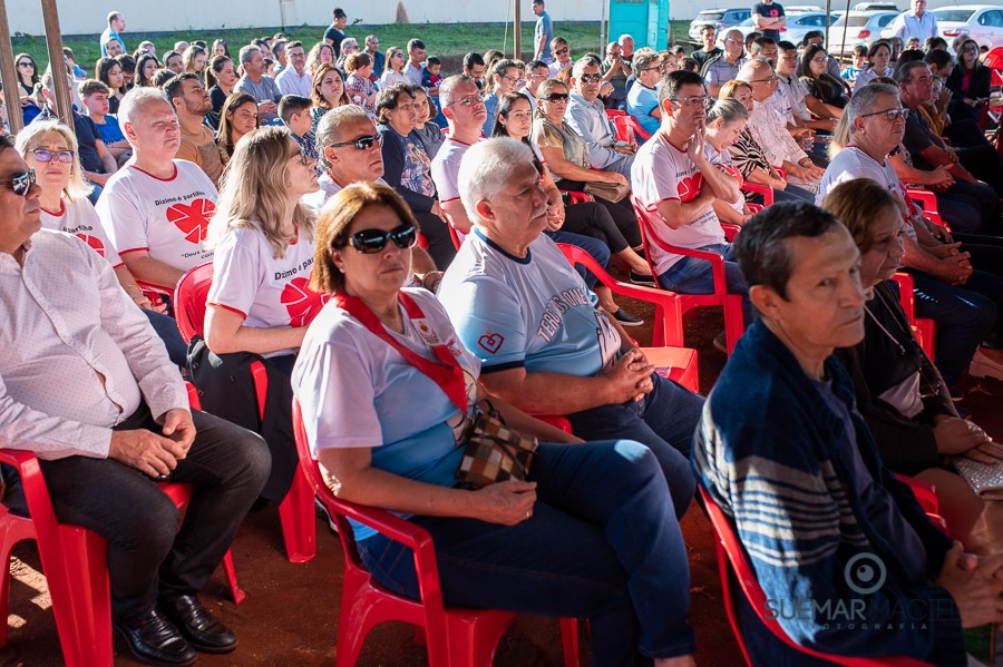 Prefeito Alan Guedes participa de missa campal que marca lançamento de novo santuário da Sagrado Coração de Jesus