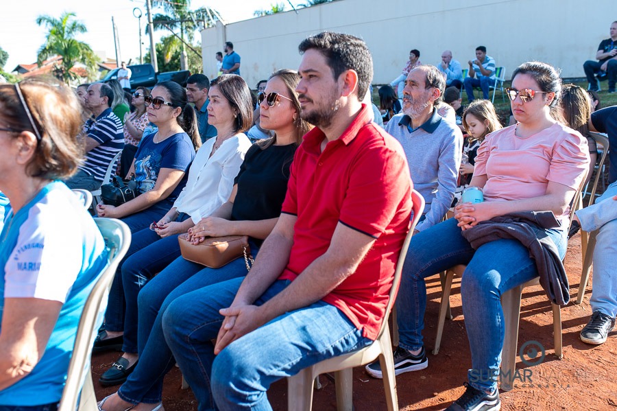 Prefeito Alan Guedes participa de missa campal que marca lançamento de novo santuário da Sagrado Coração de Jesus