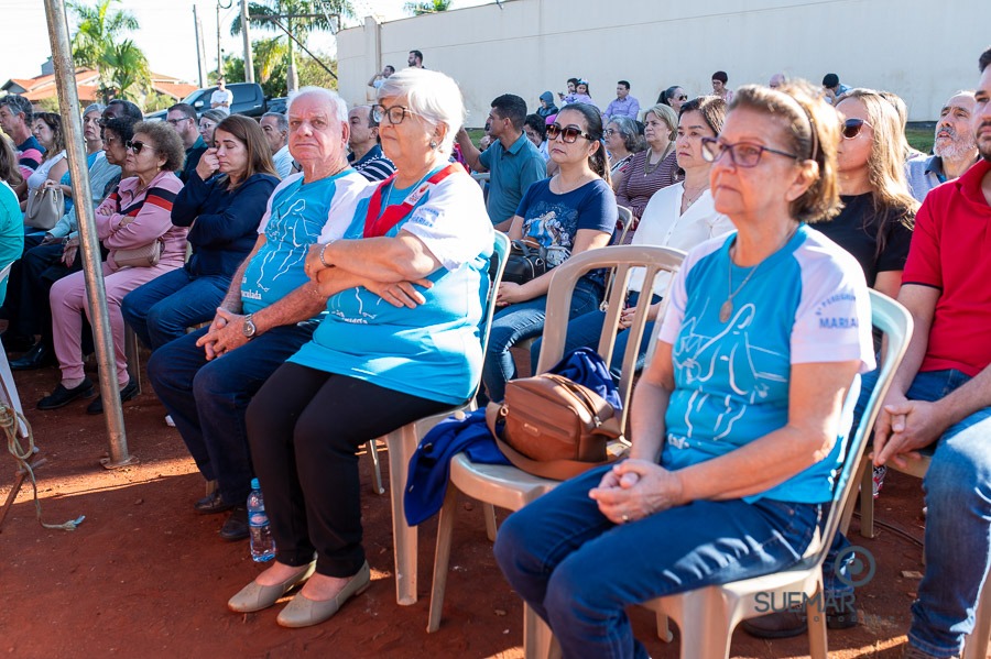 Prefeito Alan Guedes participa de missa campal que marca lançamento de novo santuário da Sagrado Coração de Jesus