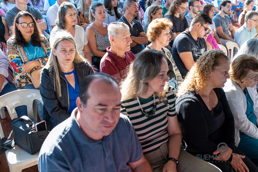 Prefeito Alan Guedes participa de missa campal que marca lançamento de novo santuário da Sagrado Coração de Jesus