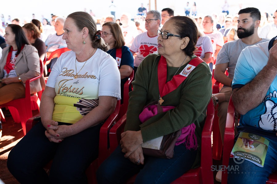 Prefeito Alan Guedes participa de missa campal que marca lançamento de novo santuário da Sagrado Coração de Jesus