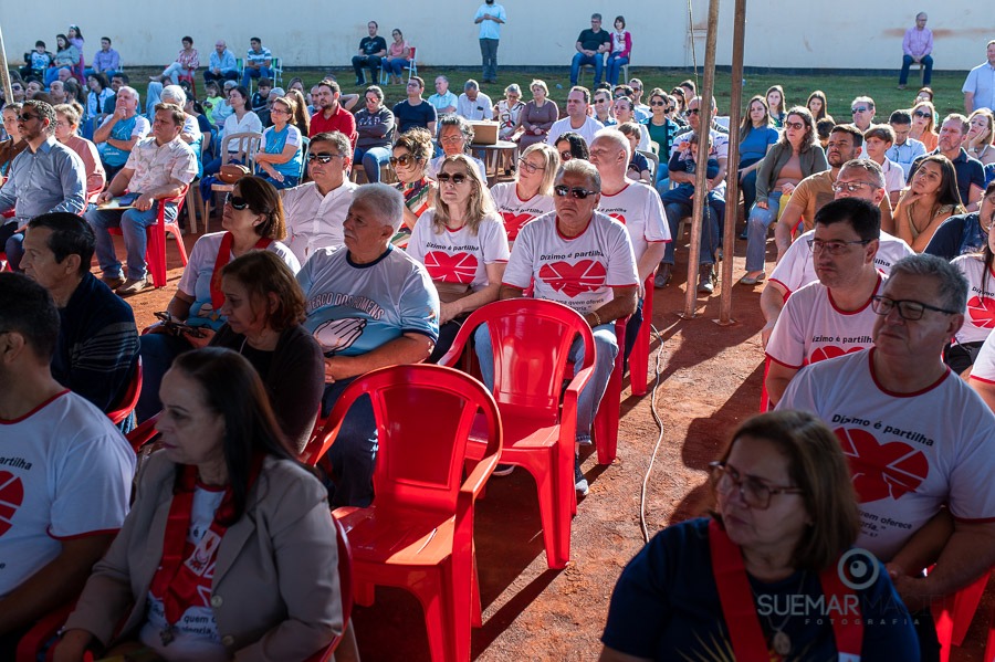 Prefeito Alan Guedes participa de missa campal que marca lançamento de novo santuário da Sagrado Coração de Jesus
