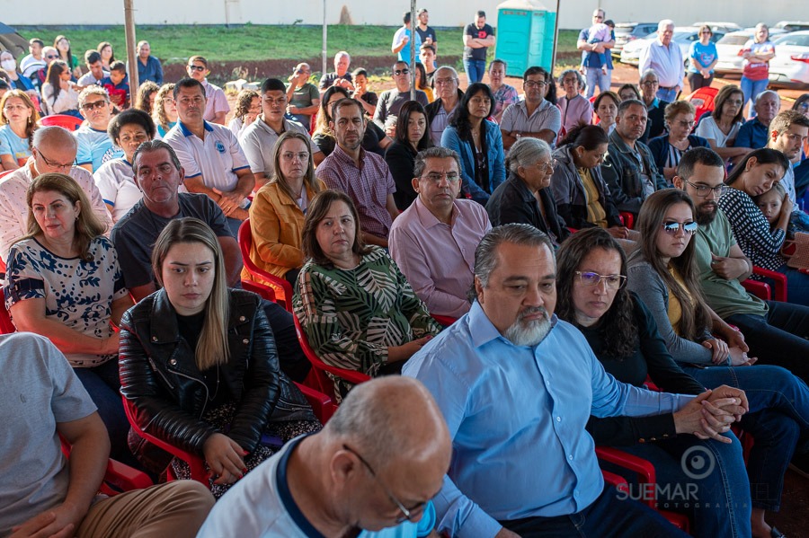 Prefeito Alan Guedes participa de missa campal que marca lançamento de novo santuário da Sagrado Coração de Jesus