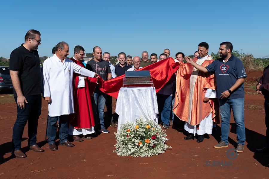 Prefeito Alan Guedes participa de missa campal que marca lançamento de novo santuário da Sagrado Coração de Jesus