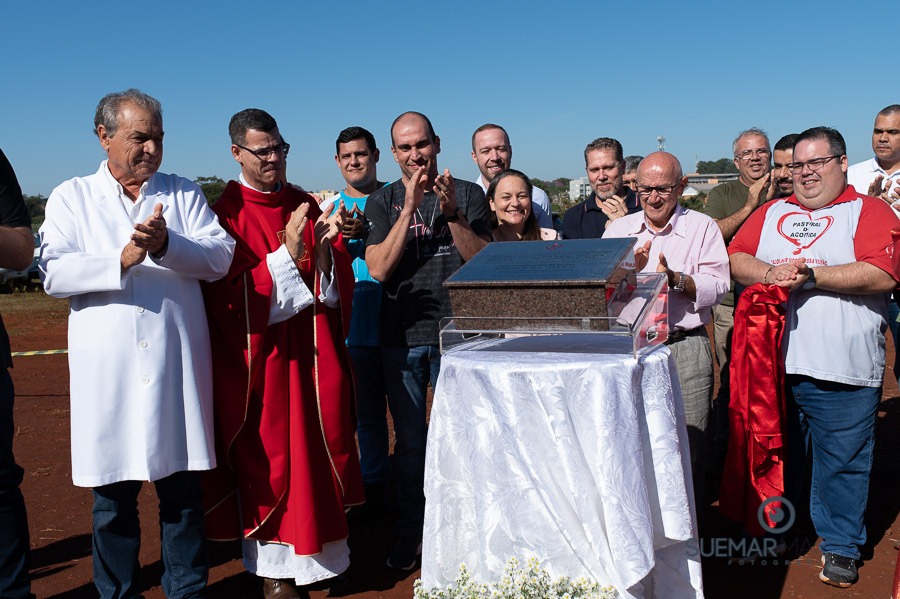 Prefeito Alan Guedes participa de missa campal que marca lançamento de novo santuário da Sagrado Coração de Jesus