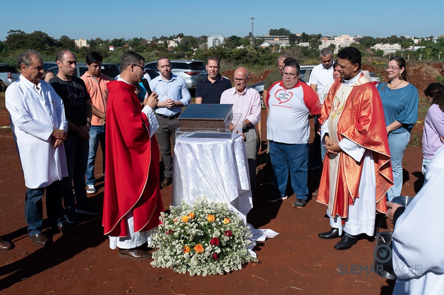 Prefeito Alan Guedes participa de missa campal que marca lançamento de novo santuário da Sagrado Coração de Jesus