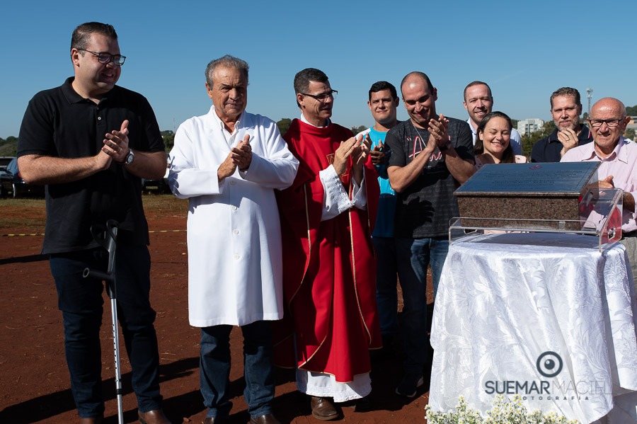 Prefeito Alan Guedes participa de missa campal que marca lançamento de novo santuário da Sagrado Coração de Jesus