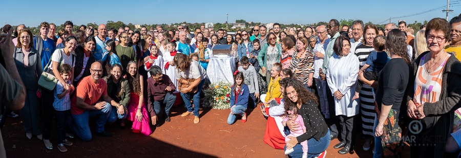 Prefeito Alan Guedes participa de missa campal que marca lançamento de novo santuário da Sagrado Coração de Jesus