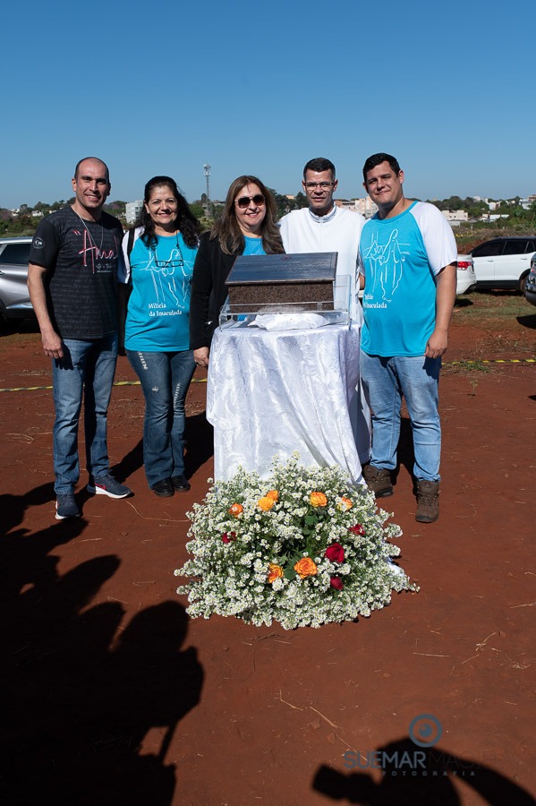 Prefeito Alan Guedes participa de missa campal que marca lançamento de novo santuário da Sagrado Coração de Jesus
