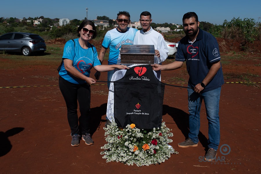 Prefeito Alan Guedes participa de missa campal que marca lançamento de novo santuário da Sagrado Coração de Jesus