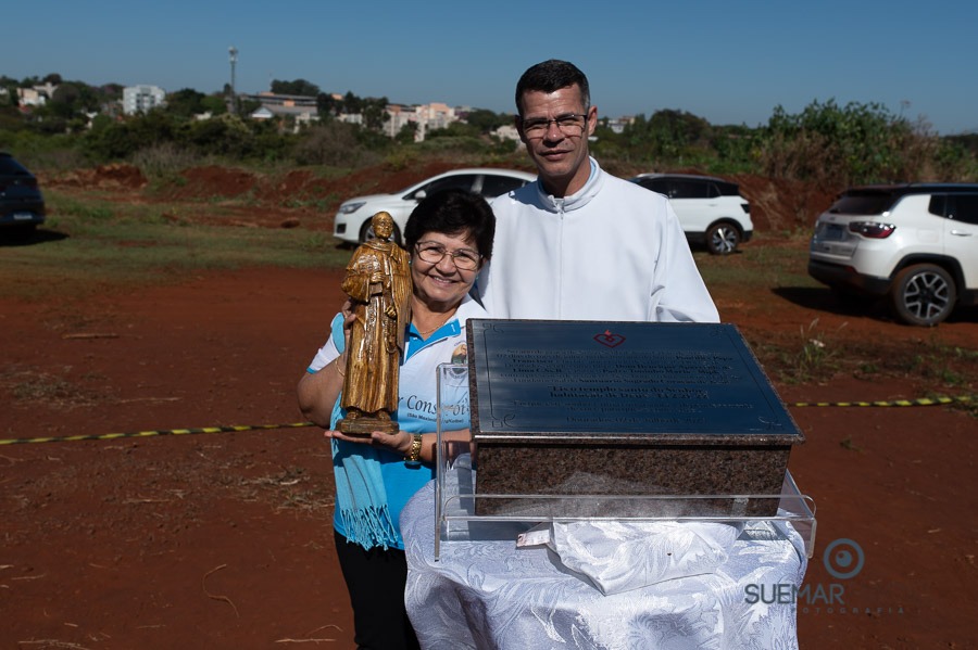 Prefeito Alan Guedes participa de missa campal que marca lançamento de novo santuário da Sagrado Coração de Jesus