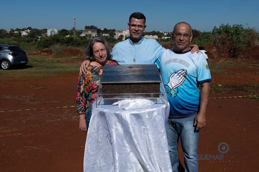 Prefeito Alan Guedes participa de missa campal que marca lançamento de novo santuário da Sagrado Coração de Jesus