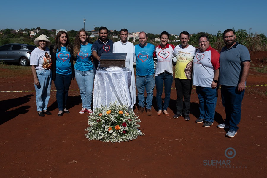 Prefeito Alan Guedes participa de missa campal que marca lançamento de novo santuário da Sagrado Coração de Jesus