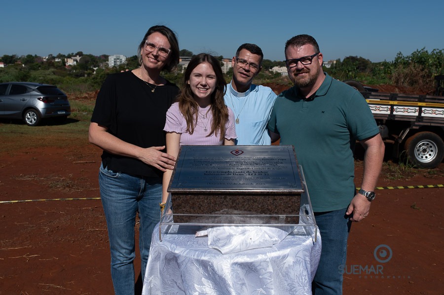 Prefeito Alan Guedes participa de missa campal que marca lançamento de novo santuário da Sagrado Coração de Jesus