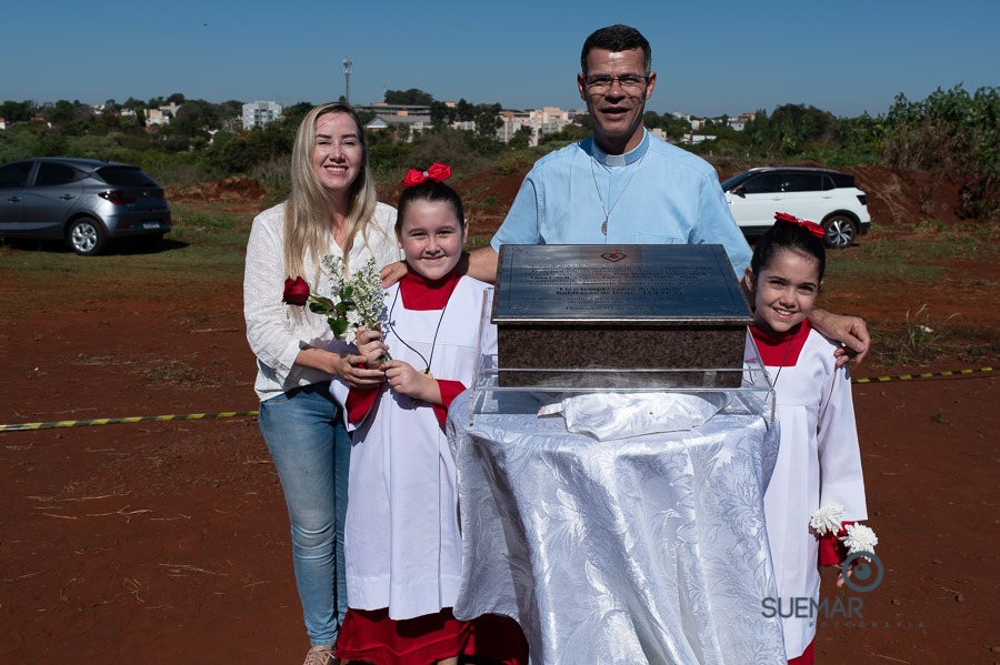 Prefeito Alan Guedes participa de missa campal que marca lançamento de novo santuário da Sagrado Coração de Jesus