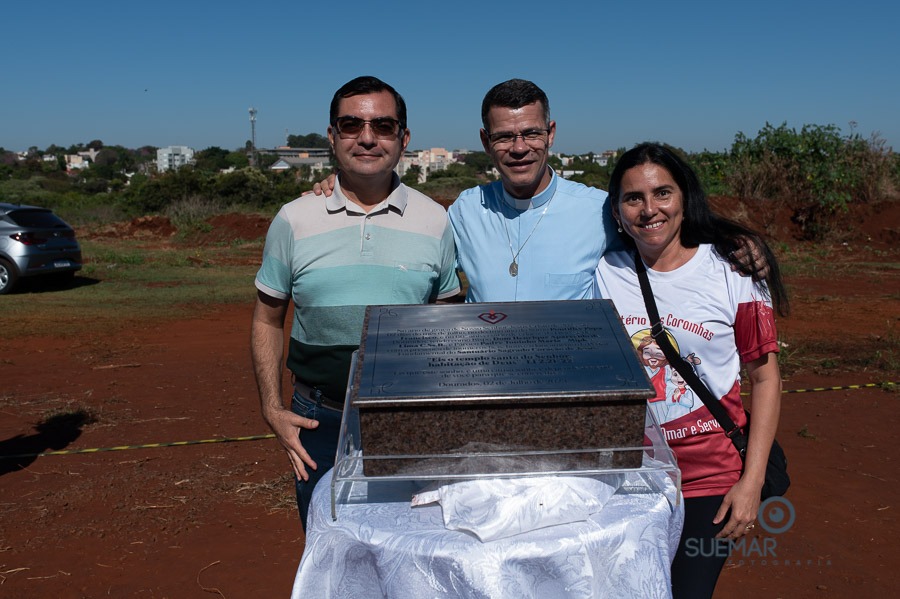 Prefeito Alan Guedes participa de missa campal que marca lançamento de novo santuário da Sagrado Coração de Jesus