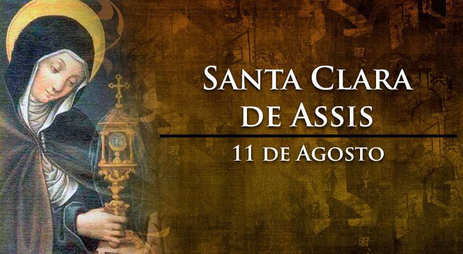 Considerada padroeira da televisão e de seus profissionais, a santa viveu episódios em que teve a graça de ver projetadas nas paredes de sua cela cerimônias que desejava acompanhar, mas não podia por causa da enfermidade.