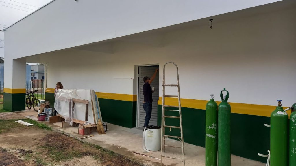Itaporã: Obras de reforma no Hospital Municipal seguem em execução