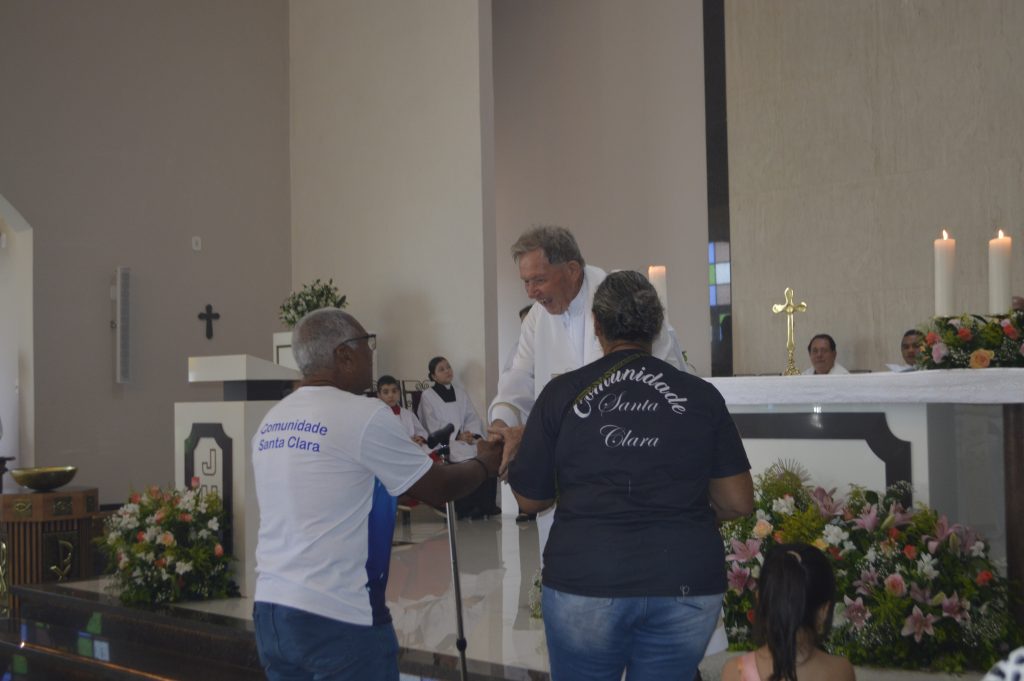 Homenagem ao Pe. Adriano Van de Ven na paróquia N.Sra. Aparecida do 4° Plano