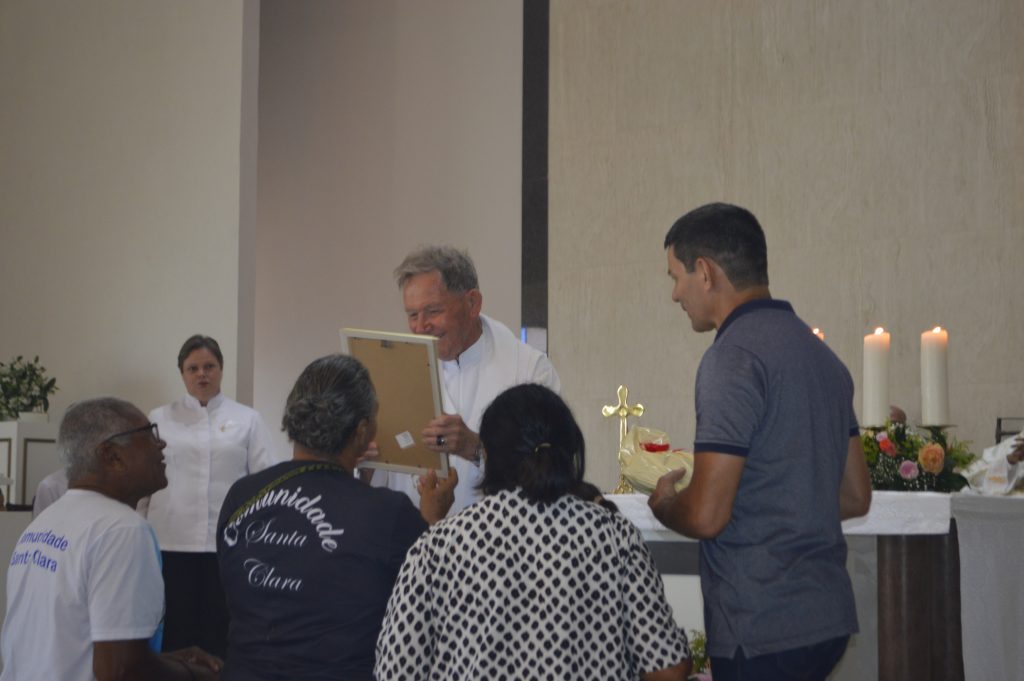 Homenagem ao Pe. Adriano Van de Ven na paróquia N.Sra. Aparecida do 4° Plano