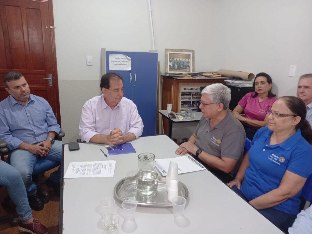 Governador do Rotary distrito 4470 visitou Itaporã na última segunda-feira (30)
