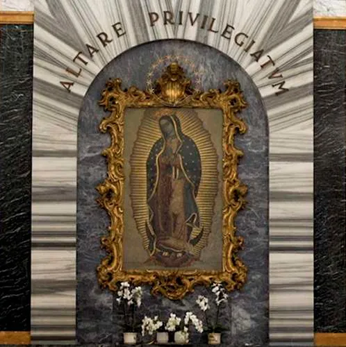 Esta é a imagem mais antiga de Nossa Senhora de Guadalupe em Roma Esta é a imagem mais antiga de Nossa Senhora de Guadalupe em Roma