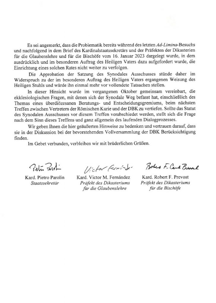Papa acaba com cisma na Alemanha: texto completo da carta do Vaticano Papa acaba com cisma na Alemanha: texto completo da carta do Vaticano