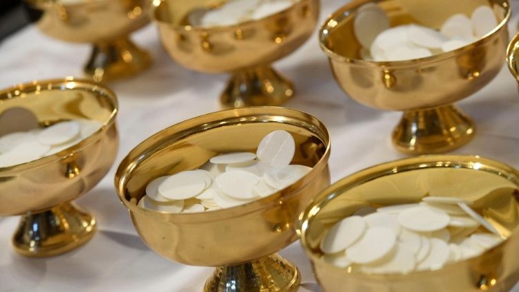 “Eucaristia um vínculo que fortalece o vigor da própria Igreja, um vínculo que fortalece esse vigor entre seus membros e com Deus”. “Somos um, no único Senhor da nossa vida, somente nessa unidade podemos servir ao mundo e curá-lo”. Mensagem do Papa Francisco por ocasião da abertura do 53º Congresso Eucarístico Internacional em Quito de 8 a 15 de setembro sobre o tema “Fraternidade para curar o mundo”