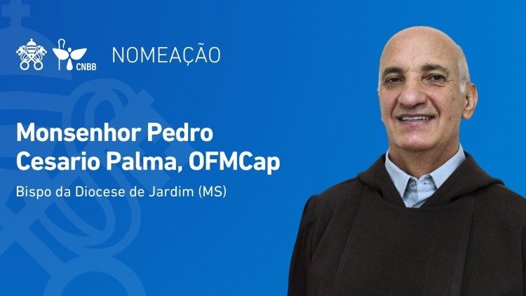 Frei Pedro Cesario Palma, OFMCap, será o novo bispo da Diocese de Jardim (MS). 