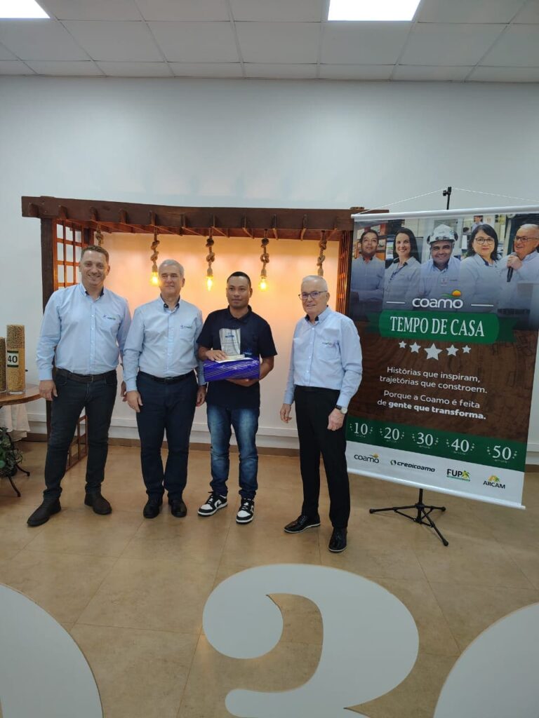 Tempo de Casa: COAMO presta homenagem a colaboradores em Dourados