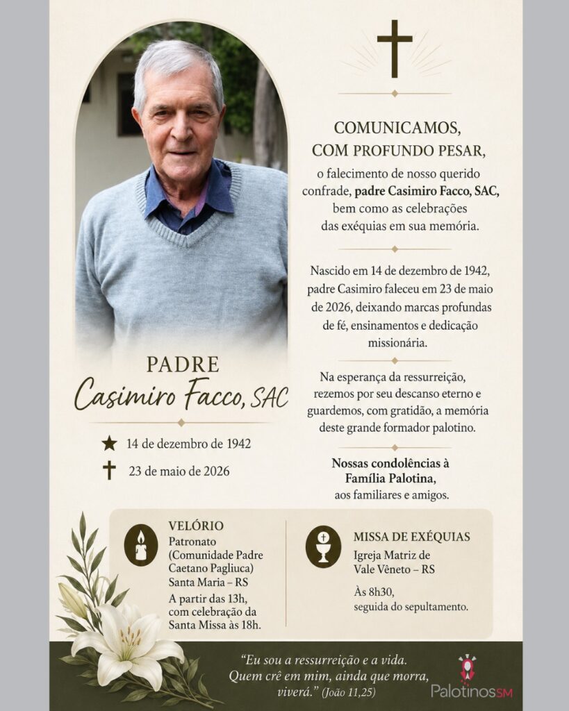 Nota de Pesar: Pe. Casimiro Facco