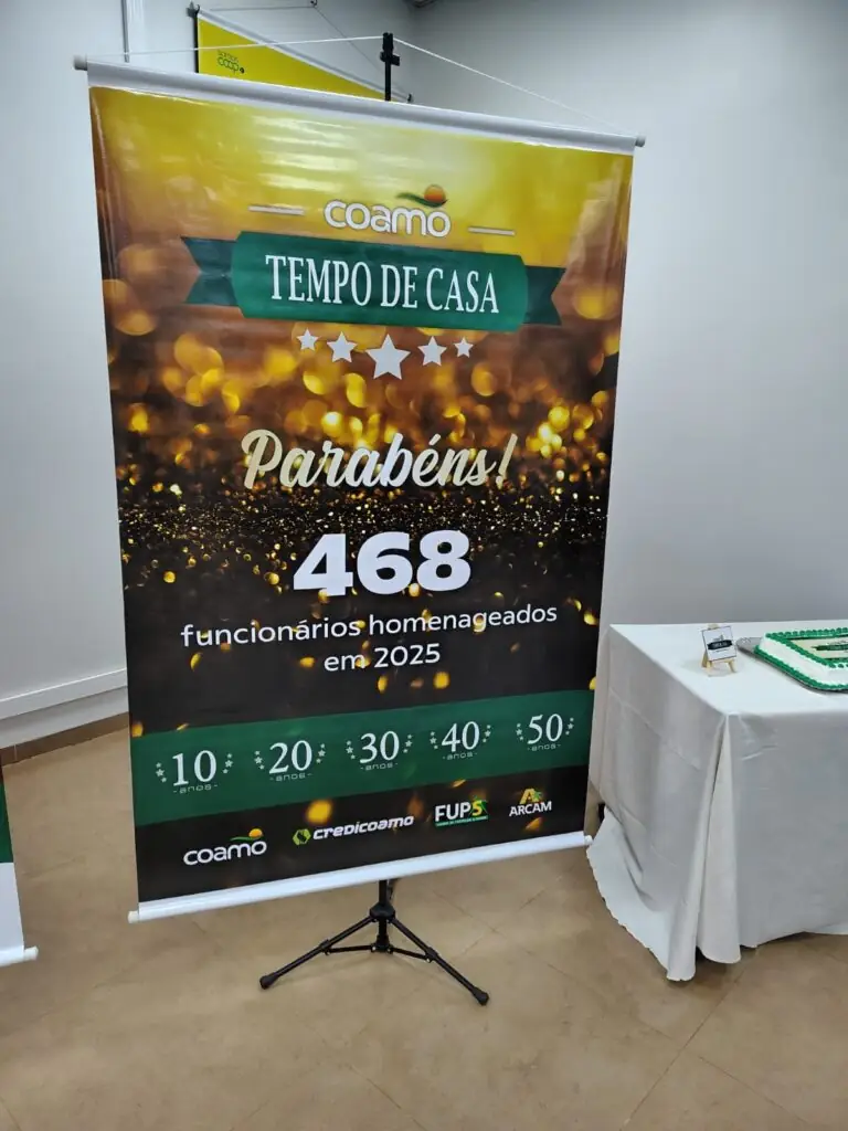 Tempo de Casa: COAMO presta homenagem a colaboradores em Dourados Tempo de Casa: COAMO presta homenagem a colaboradores em Dourados